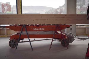 building materials on Liftroller Wagon