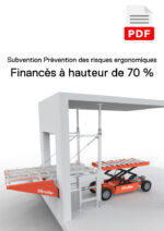 Flyer avec des informations détaillées sur l'aide gouvernementale lors de l'achat d'équipements Liftroller