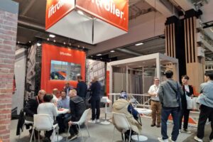 Visitors on Liftroller's stand at BATIMAT 2024