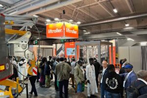 Visitors on Liftroller's stand at BATIMAT 2024