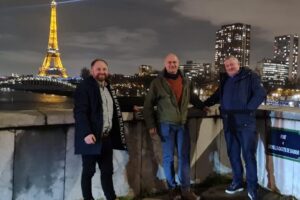 Ivar Ole Wik_ Krzysztof Sledzki and Helge Flesland in Paris