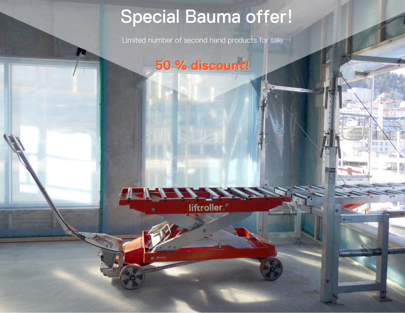 Exclusive BAUMA Offer-50% Discount on Liftroller Products Exclusive BAUMA Offer-50% Discount on Liftroller Products