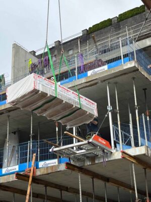 Belevue_Nybyggna_Byggmester Markhus_Liftroller Floor Nybyggnadsprojektet Bellevue – Materialhantering med Liftroller Floor